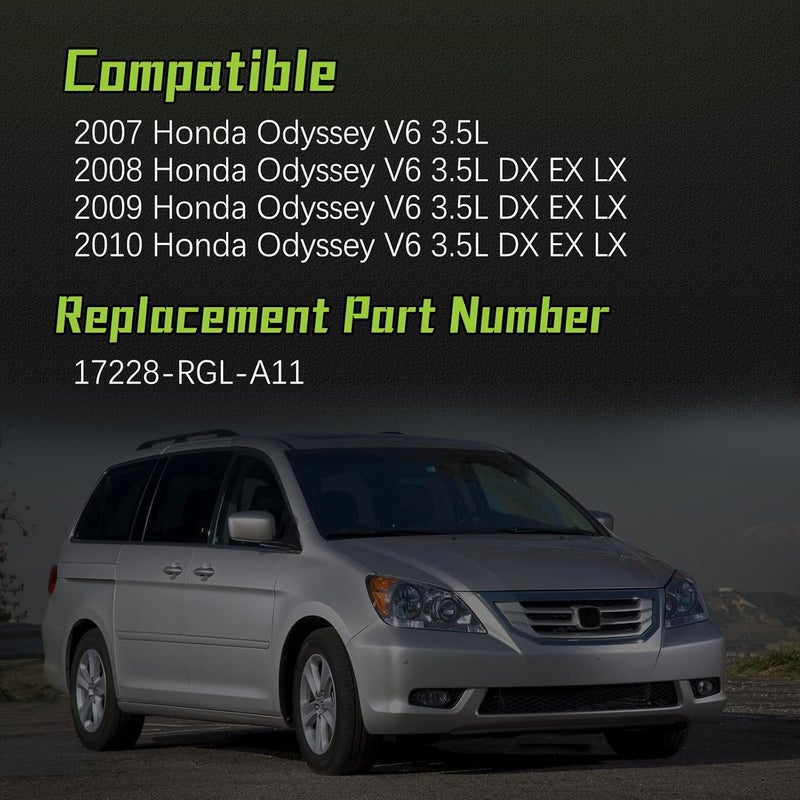 VINMS 17228-RGL-A11 Air Intake Hose Tube With Clamps for 2007 2008 2009 2010 Honda Odyssey DX EX LX V6 3.5L 17228RGLA11 - Image 2